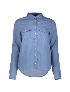 شومیز جین آستین بلند زنانه Women Denim Long Sleeve Shirt 