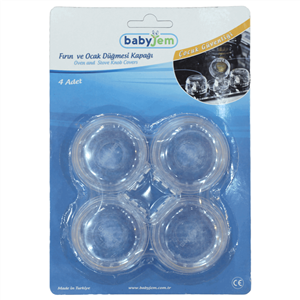 قفل دستگیره اجاق گاز بیبی جم مدل 362 بسته 4 عددی Babyjem Oven Knob Cover Pack Of 