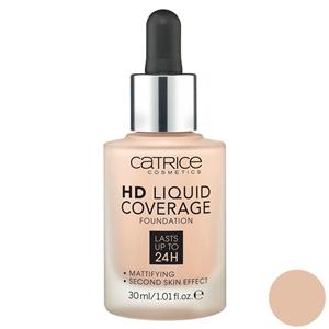 کرم پودر سری HD مدل Liquid Coverage شماره 010 کاتریس Catrice Foundation 