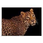 تابلو شاسی ونسونی طرح Coquettish Leopard سایز 30 × 40 سانتی متر
