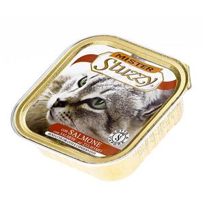 کنسرو گربه خوراک کاسه ای استوزی stuzzy با سالمون- 100 گرمی 