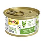 کنسرو گربه جیم کت(سوپر فود) حاوی ویتامین C برای تقویت سیستم ایمنی، فیله مرغ و سیب سبز – 70 گرمی
