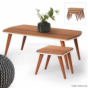 میز جلو مبلی و میز عسلی چوبی مدل وکیوم 
