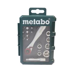 مجموعه 26 عددی سری پیچ گوشتی متابو مدل 626701000 Metabo 26 Pieces Bit and Ratchet Set