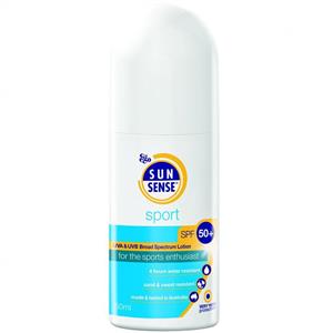  رول ضد آفتاب سان سنس مدل Sport SPF50plus مقدار 50 میلی لیتر SunSense Sport Sunscreen Roll-on SPF50plus 50ml