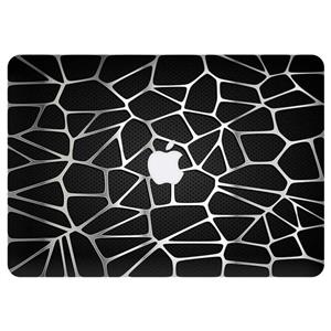 برچسب تزئینی ونسونی مدل Silver Metal Net مناسب برای مک بوک ایر 13 اینچی Wensoni Silver Metal Net Sticker For 13 Inch MacBook Air