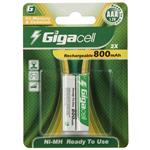 Gigacell 800mAh Rechargeable AAA Battery Pack of 2