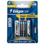 Gigacell Super Alkaline AAA Battery - Pack of 4