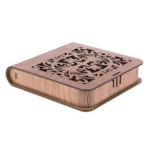 جعبه بدلیجات چوبی آمیتیس وود مدل گل کد 118 جعبه کادویی چوبی آمیتیس وود مدل گل کد 118