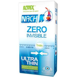 کاندوم کدکس مدل Zero Invisible بسته 12 عددی Kodex Condom 12PSC 