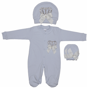 ست لباس نوزادی ادا بیبی مدل 1196Blue EdaBaby Baby Clothes Set 