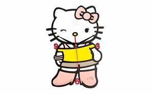  ساعت فانتزی ایستاده Kitty