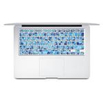 Wensoni Blue Mosaic Keyboard Sticker With Persian Label For MacBook