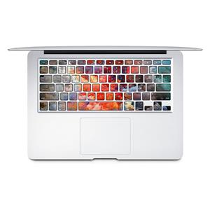 برچسب تزئینی کیبورد ونسونی مدل Color Splash Art به همراه حروف فارسی مناسب برای مک بوک Wensoni Color Splash Art Keyboard Sticker With Persian Label For MacBook