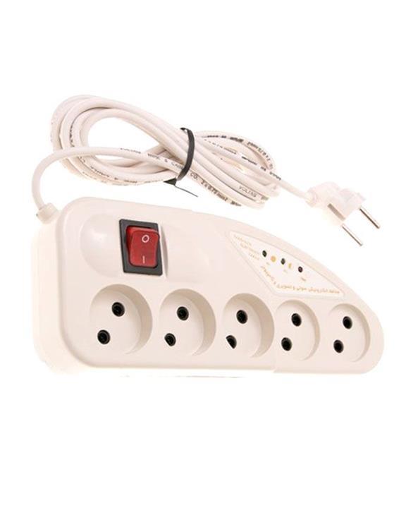 تکسان محافظ برق و رابط 5 خانه کلیددار تکسان با کابل 3 متری مدل 100