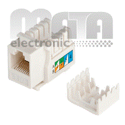 Mata electronic کیستون (CAT5e/UTP/90 degree) Keystone Cat5e UTP 90 MataElectronic