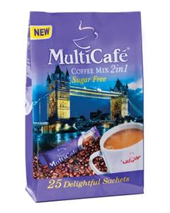 MultiCafe پک 2 عددی کافی میکس بدون شکر 25 مولتی کافه 