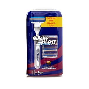 خود تراش ژیلت مدل MACH3 TURBO به همراه سری یدک بسته 2 عددی