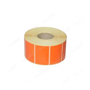 لیبل (برچسب) پی وی سی تک ردیفه نارنجی PVC Label 35×50 