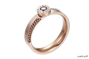 انگشتر استیل زنانه طرح بولگاری کد R-056