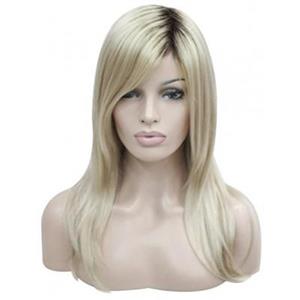 کلاه گیس کالیس زنانه مدل بلند و صاف بلوند با ریشه های مشکی  Kalyss Long Straight Dark roots Blonde wig