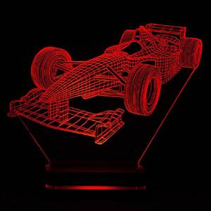 چراغ خواب سه بعدی نورا مدل ماشین مسابقه ای Noura Formula one 3D Night Light