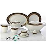 Zarin Iran Porcelain Inds Italia-F Midnight 102 Pieces Complete Porcelain Dinnerware Set Top Grade
