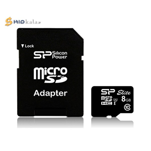 Silicon Power Elite microSDHC UHS-I U1 Black With Adaptor 