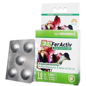 کود گیاهی دنرله مدل E15 FerActiv وزن9 گرم Dennerle Plant Fertilizer 9g 