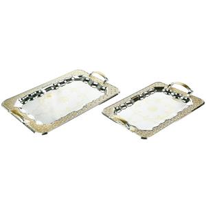 ست سینی ساپر مدل Si-00012 بسته 2 عددی Sapor Si-00012 Tray Set Pack of 2