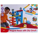 کیت ماشین بازی پلی گو مدل Magnet Racer With City Ciruit کد 2800