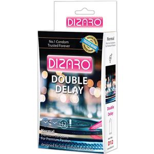 کاندوم ساده دیزارو مدل Doble Delay بسته 12 عددی Dizaro Professional Condoms psc 