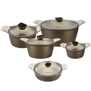 سرویس 10 پارچه نیولایف مدل 4006-Kamelia New Life 4006-Kamelia Cookware Set 10 Pieces