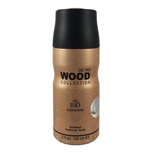 اسپری ضد تعریق مردانه ریو کالکشن مدل Wood Brown Rio Perfumed Deodorant Spray 