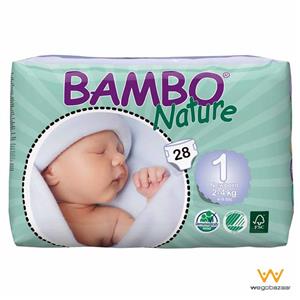 پوشک بامبو مدل Newborn سایز 1 بسته 28 عددی Bambo Nature Newborn Size 1 Diaper Pack of 28