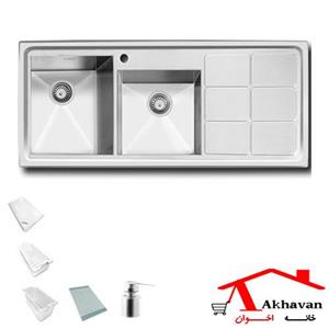 سینک مدل 305 اخوان توکار لگن چپ(سایز50*120)