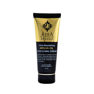 کرم ترمیم کننده و مرطوب ارگان Argan دست ناخن ارگانیک ادرا 75 میلی لیتر Adra Ultra Nourishing Hand And Nail Cream With Oil 75ml 