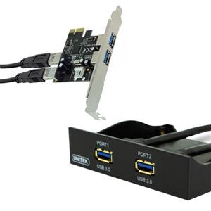 کارت PCI اکسپرس هاب 4 پورت USB 3.0 یونیتک مدل Y-6119 Unitek Y-6119 USB 3.0 PCI-E 4Port Hub