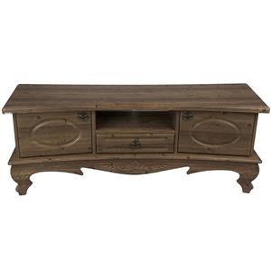 میز تلویزیون سام میت مدل 7414 رنگ گردویی طلایی Sammate TV Table Gold Walnut 