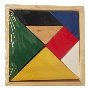 بازی فکری 7 تکه جیگسو مدل Tangram jigsaw Tangram Intellectual Game 7 Piece