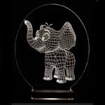 چراغ خواب سه بعدی نورا مدل Little Elephan