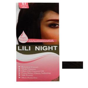 کیت رنگ موی لی لی نایت شماره 5.1 مدل R10800005 Lili Night Haircolor KIT No.5.1 R10800005