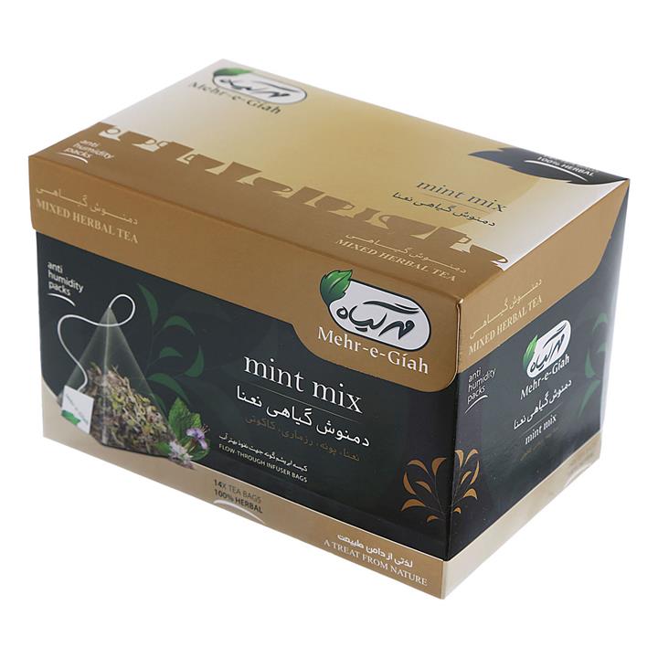 دمنوش گیاهی نعنا مهرگیاه بسته 14 عددی