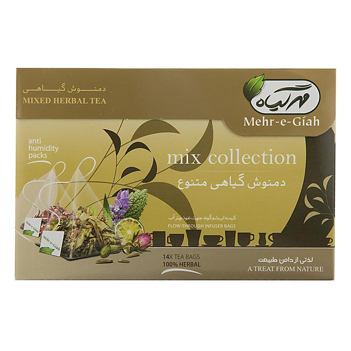 دمنوش گیاهی نعنا مهرگیاه بسته 14 عددی
