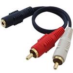 Daiyo TA392 2 RCA Plugs To 3.5mm Stereo Jack Cable