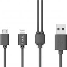 کابل تبدیل USB به لایتنینگ و microUSB هویت مدل HV-CB527 به طول 1 متر Havit HV-CB527 USB To Lightning And microUSB Cable 1m