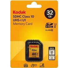 کارت حافظه SDHC کداک کلاس 10 استاندارد UHS-I U1 سرعت 85MBps 580X ظرفیت 32 گیگابایت Kodak UHS-I U1 Class 10 85MBps 580X SDHC - 32GB