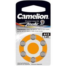 باتری سمعک کملیون مدل A13 بسته 6 عددی Camelion A13 Hearing Aid Battery Pack Of 6