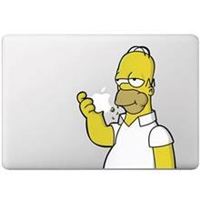 برچسب تزئینی ونسونی مدل Simpson Om Nom مناسب برای مک بوک پرو 13 اینچی Wensoni Simpson Om Nom Sticker For 13 Inch MacBook Pro