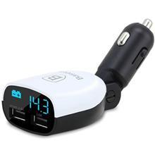 شارژر فندکی دو پورت باسئوس مدل Smart به همراه نمایشگر LED Baseus Smart Dual USB Car Charger With LED Display